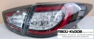 ФОНАРЬ ЗАДНИЙ ВНЕШНИЙ+ВНУТР ЛЕВАЯ + ПРАВАЯ (КОМПЛЕКТ) ТЮНИНГ С ДИОД СВЕТЯЩ.СЕКЦИЯМИ (SONAR) ВНУТРИ ЧЁРНЫЙ для Hyundai IX35 (2010-)