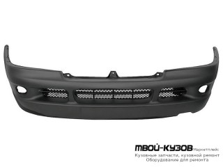 БАМПЕР ПЕРЕДНИЙ С ОТВЕРСТИЯМИ ПОД ПРОТИВОТУМАННЫЕ ФАРЫ СЕРЫЙ (ТАЙВАНЬ) для Fiat DUCATO + Рос. сборка / PEUGEOT BOXER / CITROEN JUMPER (04.1994 - 03.2002) (04.2002-)