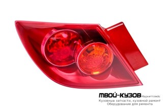 ФОНАРЬ ЗАДНИЙ ВНЕШНИЙ ЛЕВАЯ СТОРОНА (ХЭТЧБЭК) кроме (sport) (DEPO) КРАСНЫЙ для Mazda 3 (2004-)