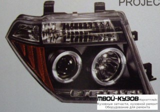 ФАРА ЛЕВАЯ + ПРАВАЯ (КОМПЛЕКТ) ТЮНИНГ (DEVIL EYES) ЛИНЗОВАННАЯ (SONAR) ВНУТРИ ЧЁРНЫЙ для Nissan NAVARA (2006-), Nissan PATFINDER R51 (2005-)