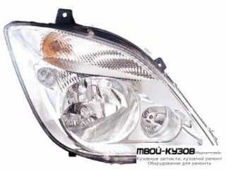 ФАРА ПРАВАЯ СТОРОНА ПОД КОРРЕКТОР С П/ПРОТИВОТУМ (DEPO) для Mercedes SPRINTER (2006-)
