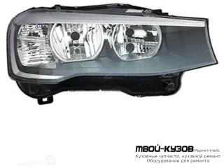 ФАРА ПРАВАЯ СТОРОНА С КОРРЕКТОР ВНУТРИ ЧЁРНЫЙ (DEPO) для BMW F25 X3 (2011-)