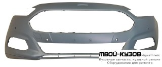 БАМПЕР ПЕРЕДНИЙ С ОТВ ПОД ДАТЧИКИ (4 ШТ) (ТАЙВАНЬ) для Ford MONDEO (2015-)
