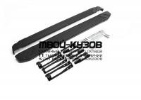 F173ALB.5401.1 - ПОРОГИ-ПОДНОЖКИ (КОМПЛЕКТ) Black (RIVAL) Subaru Forester SJ (2013-2015)