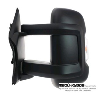 ЗЕРКАЛО ЛЕВАЯ СТОРОНА ЭЛЕКТР С ПОДОГРЕВОМ УКАЗАТЕЛЬ ПОВОРОТА , ДЛИНН КРОНШТЕЙН (convex) (Тайвань) для Peugeot BOXER (2006-) / CITROEN JUMPER (2006-) / FIAT DUCATO кроме Рос.сборки (2006-)