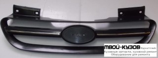 РЕШЕТКА РАДИАТОРА ЧЁРНЫЙ , С ХРОМ МОЛДИНГ (ТАЙВАНЬ) для Hyundai GETZ (2005-)
