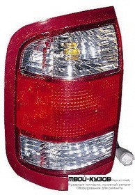 ФОНАРЬ ЗАДНИЙ ВНЕШНИЙ ЛЕВАЯ СТОРОНА (DEPO) КРАСНЫЙ-БЕЛ для Nissan PATFINDER R50 USA (1996-1999) (1999-2004) TERRANO (10.1997 - 1999)