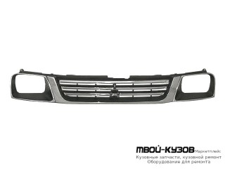 РЕШЕТКА РАДИАТОРА ХРОМ-ЧЁРНЫЙ (ТАЙВАНЬ) для Mitsubishi L200 (1996-)