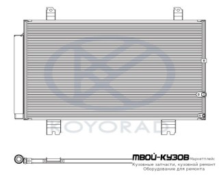 GS300 КОНДЕНСАТОР КОНДИЦИОНЕРА (KOYO) для Lexus GS300 / 430 (2005-)