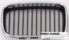 РЕШЕТКА РАДИАТОРА ПРАВАЯ СТОРОНА ХРОМ-ЧЁРНЫЙ (ТАЙВАНЬ) для BMW E36 (12.1990 - 01.2000)