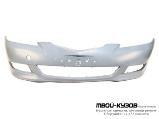 БАМПЕР ПЕРЕДНИЙ (ХЭТЧБЭК) 1.6 БЕЗ ОТВ П/ОМЫВАТЕЛЬ ФАР ГРУНТ (ТАЙВАНЬ) для Mazda 3 (2004-)