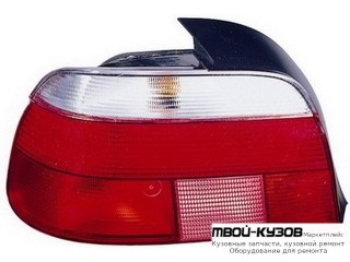 ФОНАРЬ ЗАДНИЙ ВНЕШНИЙ ЛЕВАЯ СТОРОНА (DEPO) КРАСНЫЙ-БЕЛ для BMW E39 (11.1995 - 2003)