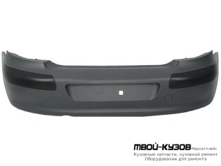 БАМПЕР ЗАДНИЙ (ХЭТЧБЭК) В СБОРЕ ГРУНТ (ИТАЛИЯ) для Peugeot 307 (08.2001-)