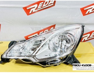 ФАРА ПЕРЕДНЯЯ ЛЕВАЯ ХРОМ С МОТОРОМ для C3 10-