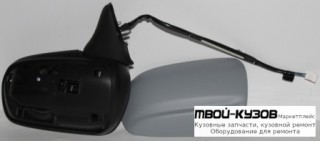 ЗЕРКАЛО ЛЕВАЯ СТОРОНА ЭЛЕКТР С ПОДОГРЕВОМ (CONVEX) ГРУНТ (ТАЙВАНЬ) для Mazda PREMACY (1999-)