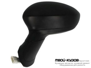 ЗЕРКАЛО ЛЕВАЯ СТОРОНА ЭЛЕКТР С ПОДОГРЕВОМ , ТЕМПЕР ДАТЧИК , ГРУНТ (CONVEX) (ТАЙВАНЬ) для Fiat GRANDE PUNTO (2005-)