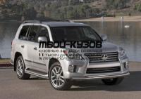 R.3206.001 - ЗАЩИТА ПЕРЕДНЕГО БАМПЕРА d76+d57 (RIVAL) Lexus LX 570 (2012-2015)