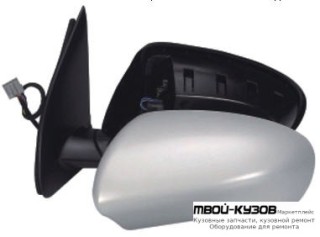 ЗЕРКАЛО ЛЕВАЯ СТОРОНА ЭЛЕКТР С ПОДОГРЕВОМ , АВТОСКЛАДЫВ (CONVEX) ГРУНТ (ТАЙВАНЬ) для Nissan QASHQAI (2007-)