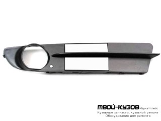 РЕШЕТКА БАМПЕРА ПЕРЕДНИЙ ПРАВАЯ СТОРОНА ЧЁРНЫЙ (ТАЙВАНЬ) для BMW E60 (2002-)