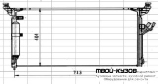 FX35 {FX45} КОНДЕНСАТОР КОНДИЦИОНЕРА для Nissan INFINTI FX 35 / 45 (2003-2008)