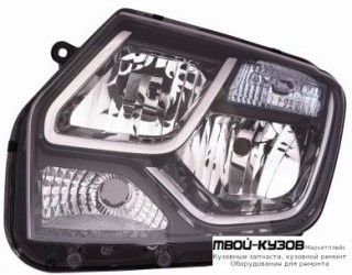 ФАРА ЛЕВАЯ СТОРОНА +/- ПОД КОРРЕКТОР (DEPO) для Renault DUSTER (2010-)