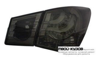 ФОНАРЬ ЗАДНИЙ ВНЕШНИЙ+ВНУТР ЛЕВАЯ + ПРАВАЯ (КОМПЛЕКТ) ТЮНИНГ ТОНИР С ДИОД (EAGLE EYES) ХРОМ для Chevrolet CRUZE (2009-)