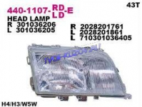 ФАРА правая 92-  - для MERCEDES W202