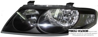 ФАРА ЛЕВАЯ СТОРОНА (ориг.) ПОД КОРРЕКТОР ВНУТРИ ЧЁРНЫЙ для Nissan ALMERA CLASSIC (01.2006-)