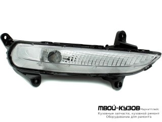 ФАРА ПРОТИВОТУМАННАЯ ПРАВАЯ СТОРОНА DRL( ХОД. ОГНИ) (КИТАЙ) для KIA CEED (2012-2018)