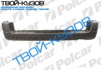 BERLINGO/PARTNER БАМПЕР ЗАДНИЙ ЧЕРНЫЙ