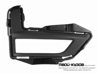 РЕШЕТКА БАМПЕРА ПЕРЕДНИЙ ПРАВАЯ СТОРОНА С ОТВЕРСТИЯМИ ПОД ПРОТИВОТУМАННЫЕ ФАРЫ (КИТАЙ) для Nissan X-TRAIL (2015-)