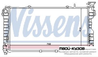 РАДИАТОР ОХЛАЖДЕНИЯ AT MT 3.3 3.8 для Plymouth VOYAGER / DODGE CARAVAN - GRAND CARAVAN / CHRYSLER TOWN&COUNTRY (2001-2004)
