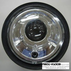 ФАРА ЛЕВАЯ + ПРАВАЯ (КОМПЛЕКТ) ПОД КОРРЕКТОР ТЮНИНГ ЛИНЗОВАННАЯ ВНУТРИ (DEPO) ХРОМ для Mercedes W463 (1992-) GELENDEWAGEN