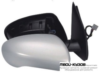ЗЕРКАЛО ПРАВАЯ СТОРОНА ЭЛЕКТР С ПОДОГРЕВОМ (CONVEX) ГРУНТ (ТАЙВАНЬ) для Nissan QASHQAI (2007-)