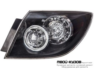 ФОНАРЬ ЗАДНИЙ ВНЕШНИЙ ПРАВАЯ СТОРОНА (ХЭТЧБЭК) ПРОЗРАЧНЫЙ С ДИОД ГАБАРИТ , СТОП СИГНАЛ (DEPO) для Mazda 3 (2004-)