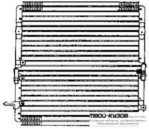 LANDCRUISER КОНДЕНСАТОР КОНДИЦИОНЕРА (дизель) С 2 КОНДИЦИОНЕРА для Toyota LANDCRUISER 100 (1998-)