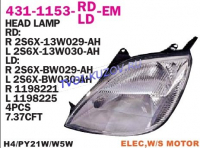 ФАРА левая под корректор 2002-  - для FORD FIESTA