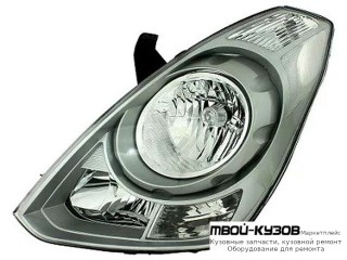 ФАРА ЛЕВАЯ СТОРОНА +/- ПОД КОРРЕКТОР ВНУТРИ СЕРЫЙ. (DEPO) для Hyundai STAREX (H1) (2008-)