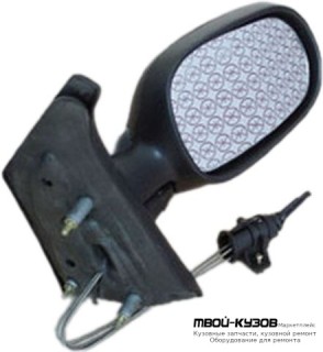 ЗЕРКАЛО ПРАВАЯ СТОРОНА МЕХАН С ТРОСИК С ТЕМПЕР ДАТЧИК (CONVEX) (ТАЙВАНЬ) для Renault SCENIC (08.1999 - 2003)