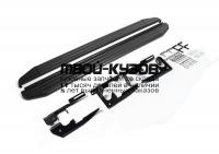 A180ALB.5704.1 - ПОРОГИ-ПОДНОЖКИ (КОМПЛЕКТ) Premium-Black (RIVAL) Toyota Highlander (2007-2010)
