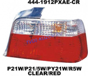 ФОНАРЬ ЗАДНИЙ ЛЕВ+ПР. прозрачный белый поворот  - для BMW E36