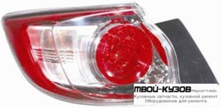 ФОНАРЬ ЗАДНИЙ ВНЕШНИЙ ЛЕВАЯ СТОРОНА (ХЭТЧБЭК) (DEPO) для Mazda 3 (2009-)