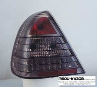 ФОНАРЬ ЗАДНИЙ ВНЕШНИЙ ЛЕВАЯ + ПРАВАЯ (КОМПЛЕКТ) ТЮНИНГ (СЕДАН) ПРОЗРАЧНЫЙ С ДИОД (SONAR) ТОНИР ВНУТРИ ХРОМ для Mercedes W202 (06.1993 - 06.2000)