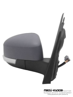 ЗЕРКАЛО ПРАВАЯ СТОРОНА ЭЛЕКТР С ПОДОГРЕВОМ УКАЗАТЕЛЬ ПОВОРОТА , ПОДСВЕТ (ASPHERICAL) ГРУНТ (ТАЙВАНЬ) для Ford FOCUS (2008-2010)