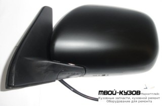 ЗЕРКАЛО ЛЕВАЯ СТОРОНА ЭЛЕКТР БЕЗ ПОДОГРЕВОМ , АВТОСКЛАДЫВ (CONVEX) ЧЁРНЫЙ (ТАЙВАНЬ) для Toyota LANDCRUISER PRADO 120 (09.2002-)