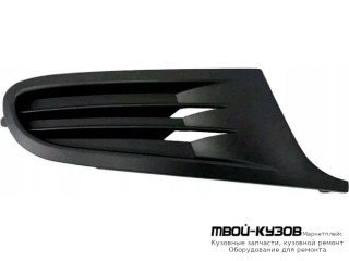 РЕШЕТКА БАМПЕРА ПЕРЕДНИЙ ПРАВАЯ СТОРОНА БЕЗ ОТВЕРСТИЙ ПОД ПРОТИВОТУМАННЫЕ ФАРЫ (ТАЙВАНЬ) для Volkswagen GOLF VI (2009-2011)