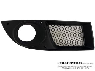 РЕШЕТКА БАМПЕРА ПЕРЕДНИЙ ПРАВАЯ СТОРОНА С ОТВЕРСТИЯМИ ПОД ПРОТИВОТУМАННЫЕ ФАРЫ (ИТАЛИЯ) для Fiat DOBLO (2006-)