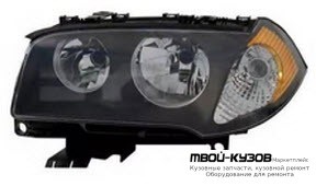 ФАРА ЛЕВАЯ СТОРОНА С КОРРЕКТОР , ВНУТРИ ЧЁРНЫЙ , ЖЕЛТ УКАЗАТЕЛЬ ПОВОРОТА (DEPO) для BMW E83 X3 (01.2004-)