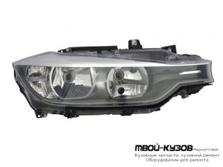 ФАРА ПРАВАЯ СТОРОНА С КОРРЕКТОР ВНУТРИ (DEPO) ЧЁРНЫЙ для BMW F30 3 series (2012-)