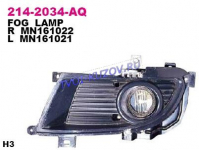 ФАРА ПРОТИВОТУМ.левая с решёткой  - для MITSUBISHI LANCER